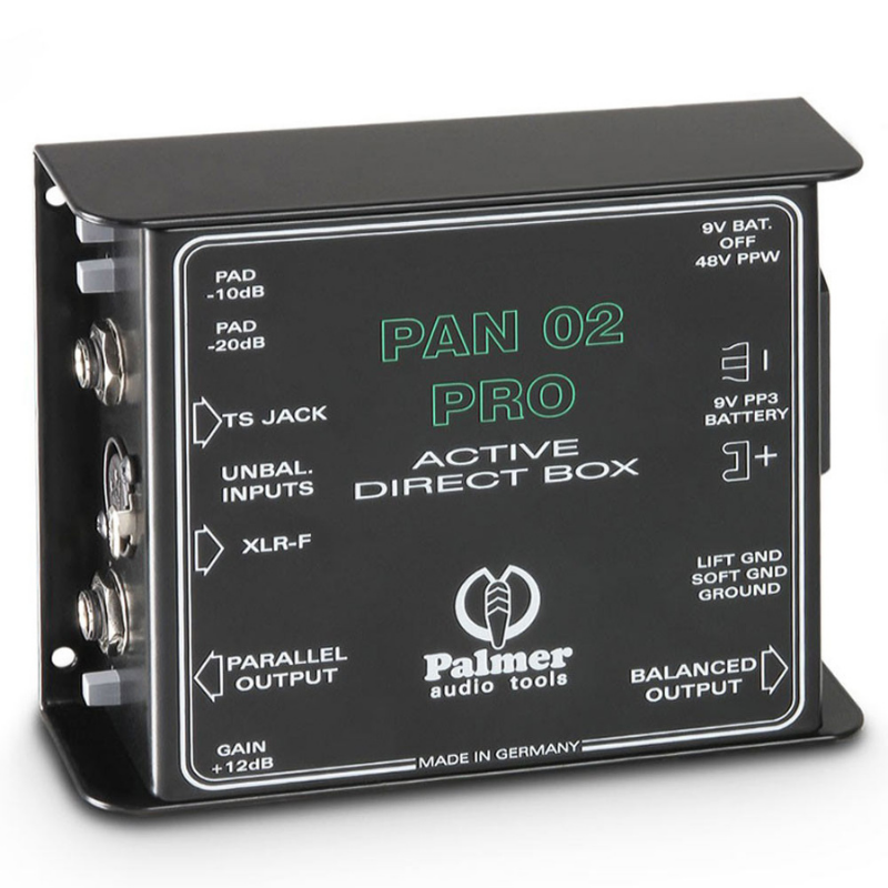 Palmer Pan 02 Pro - Professional DI Box Active Front View