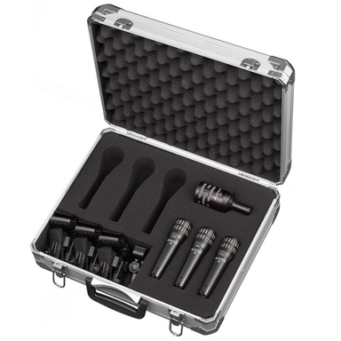 Audix ADX-DP4 4 Piece Pro Drum Microphone Package Top View