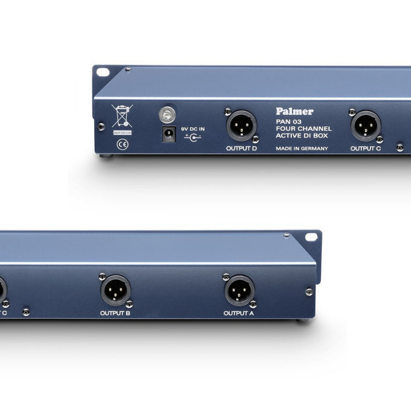  Palmer Pan 03 - 19" DI Box 4-Channel Active Back View 2
