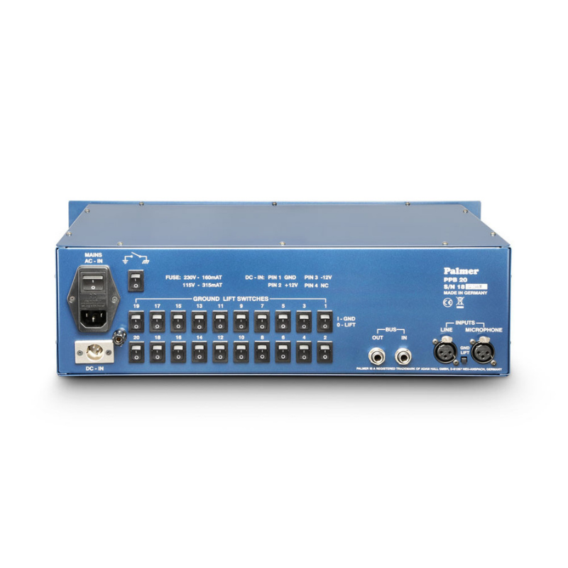 Palmer PB 20 - 20 Channel Press Patch Box Back View 2