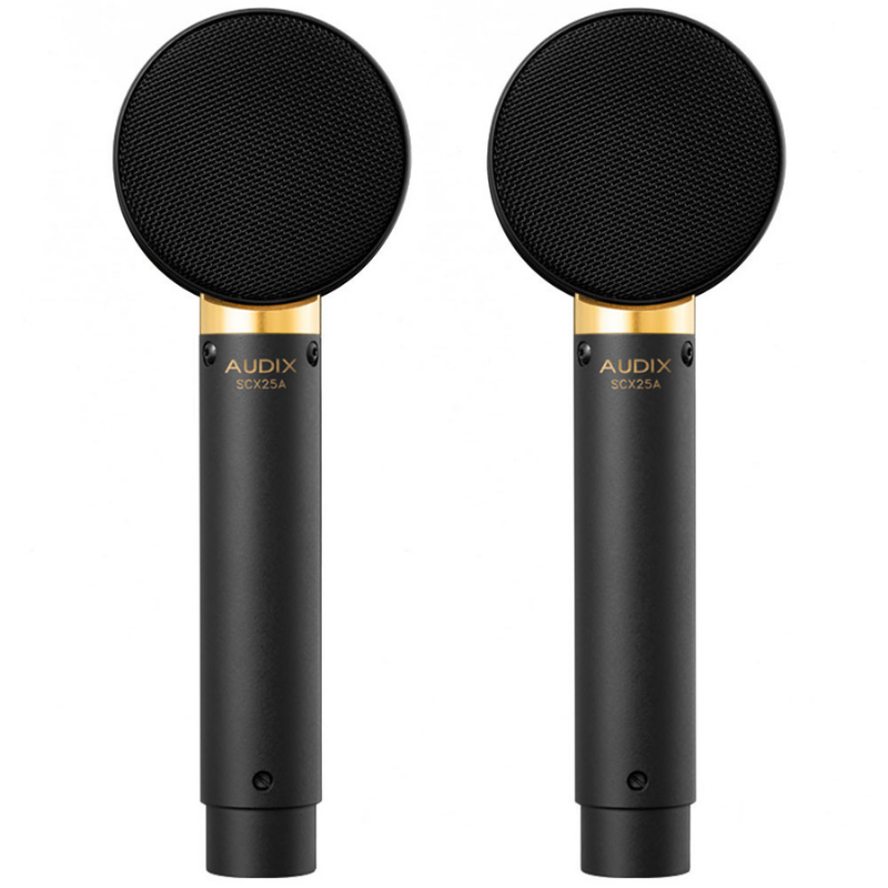 Audix ADX-SCX25AMP Matched Pair of SCX25A Condenser Microphones Closeup