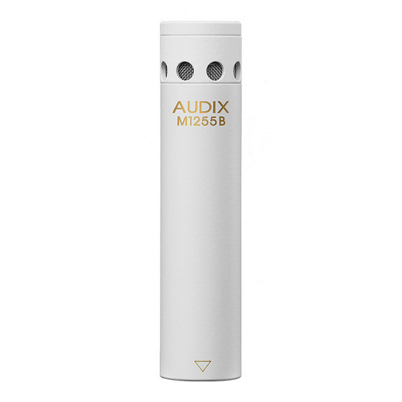 Audix ADX-M1255B Miniaturized Condenser Mic Closeup in White