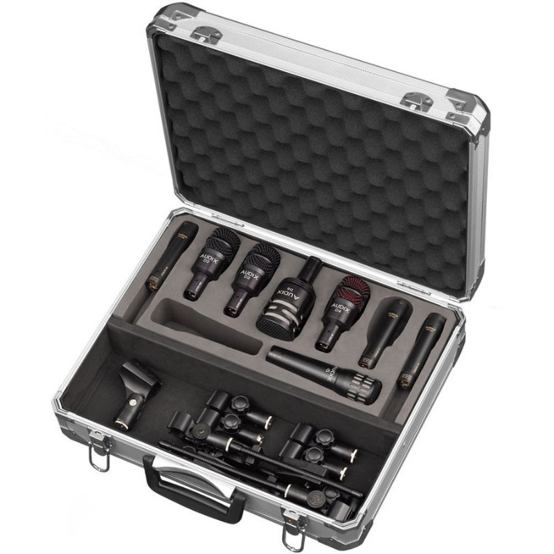 Audix ADX-DPPREMIER8 Elite 8 Piece Pro Drum Microphone Pack Top View