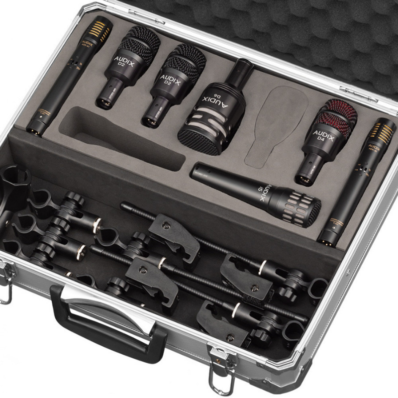 AUDIX ADX-DP7 7 Piece Pro Drum Mic Pack Closeup