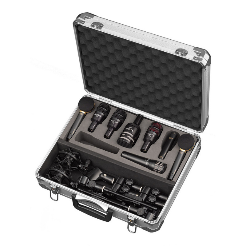 Audix ADX-STE8 Premium 8 Piece Studio Microphone Package Top View