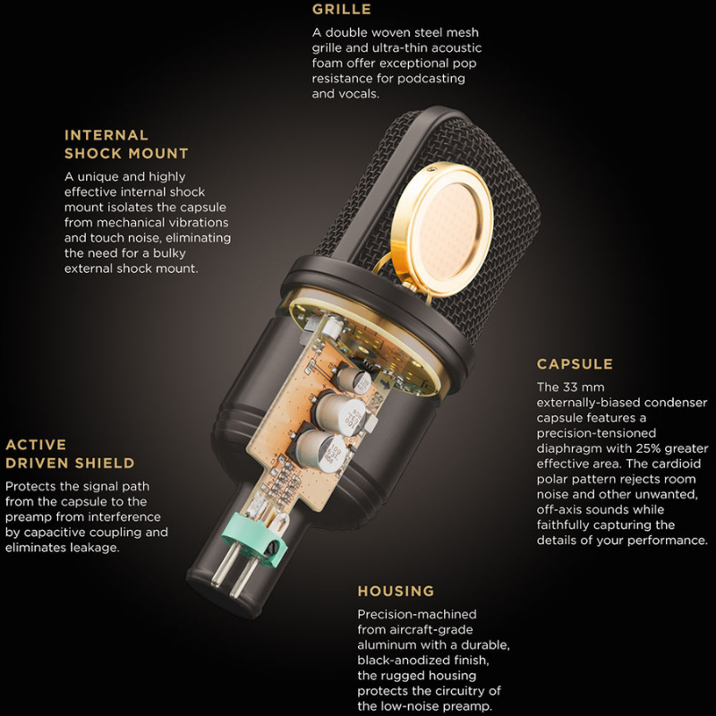 Audix ADX-A231 Large Diaphragm Condenser Microphone Specifications