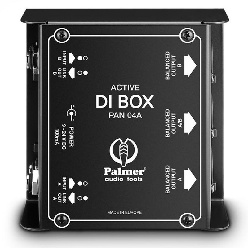 Palmer Pan 04 A - Active 2-Channel DI Box Front View 2