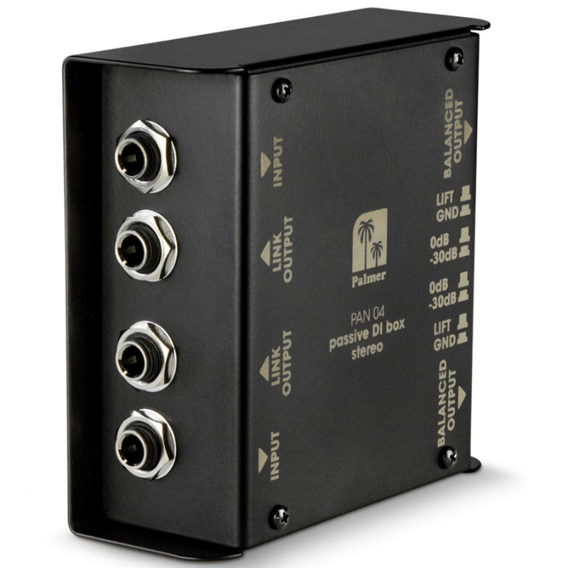 Palmer Pan 04 - DI Box 2-Channel Passive Side View