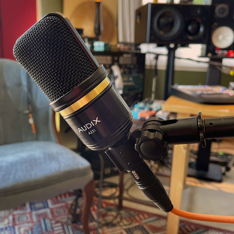 Audix ADX-A231 Large Diaphragm Condenser Microphone Mounted