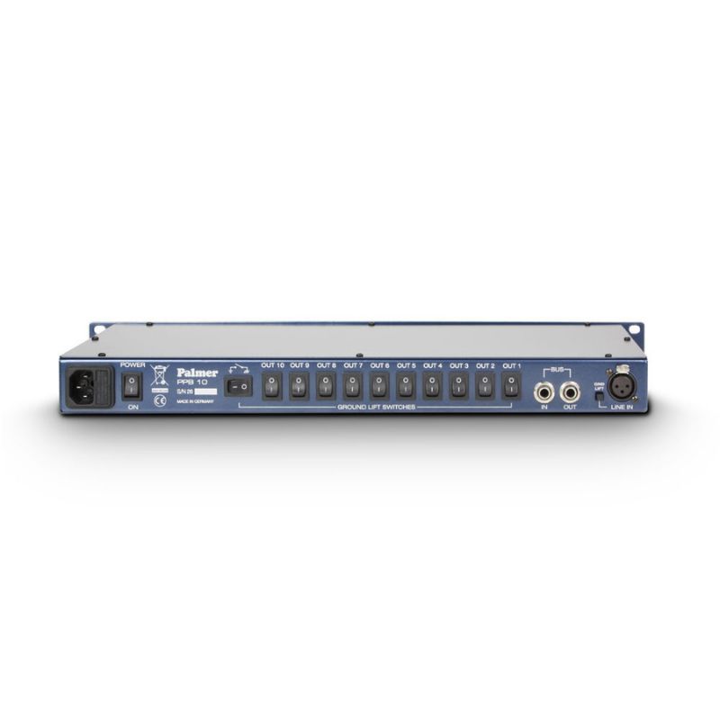 Palmer PB 10 - 10-Channel Press Patch Box Back View