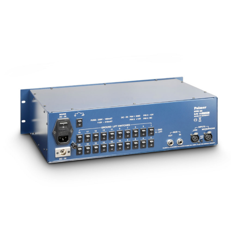 Palmer PB 20 - 20 Channel Press Patch Box Back View