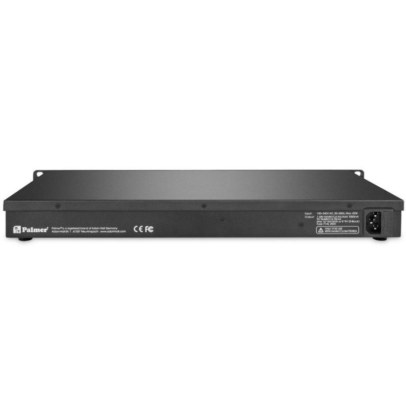 Palmer BC 400 AA - Professional 19" Rackmount Battery Charger Back View