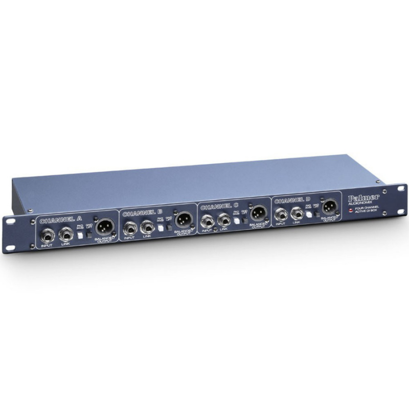 Palmer Pan 03 - 19" DI Box 4-Channel Active Front View