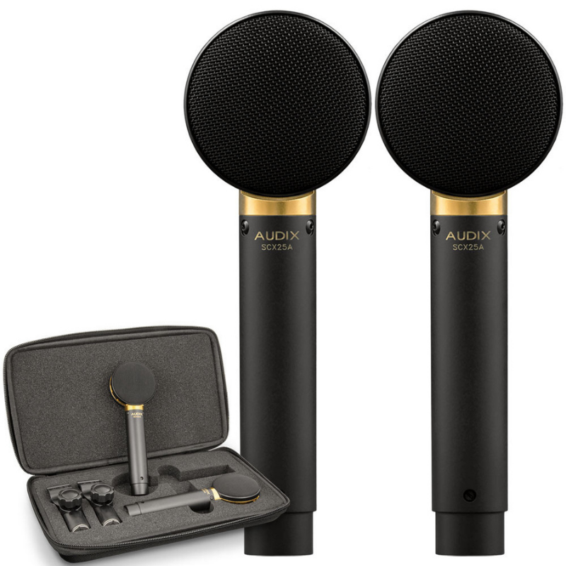 Audix ADX-SCX25AMP Matched Pair of SCX25A Condenser Microphones Closeup 2