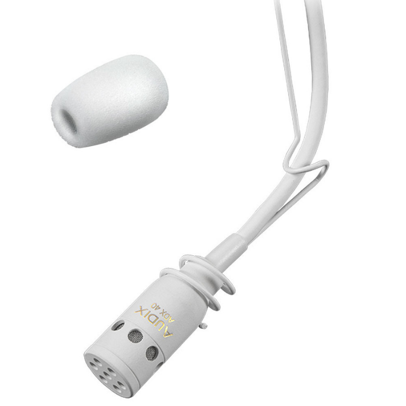 Audix ADX-ADX40-C Hanging Choir Microphone White Closeup