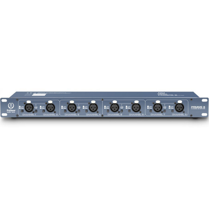 Palmer RMMS 8 - 8 Channel Microphone Splitter Front View