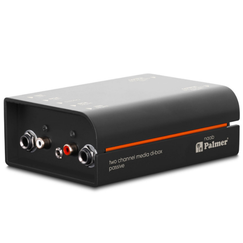 Palmer NAAB - Passive 2-Channel Media DI-Box Front View