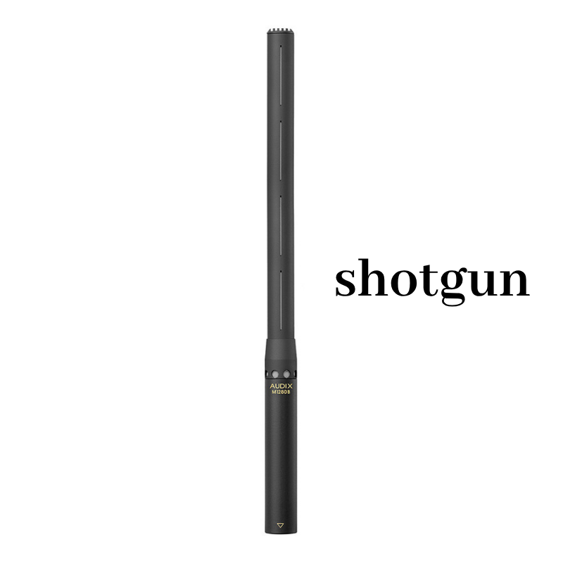 Audix ADX-M1280B Miniaturized Condenser Mic Shotgun Front View