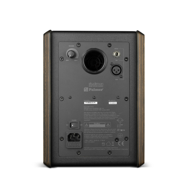 Palmer STUDIOMON 5 - Powered 5" Nearfield Studio Monitor Back View