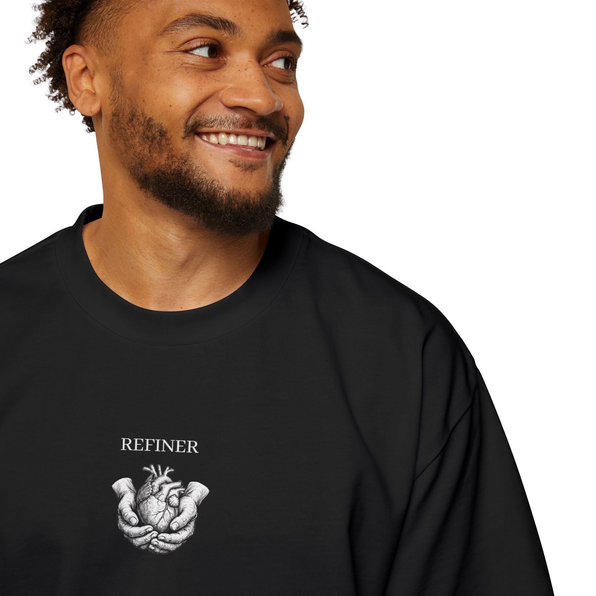Refiner Oversized "Heart in Hands" Tee